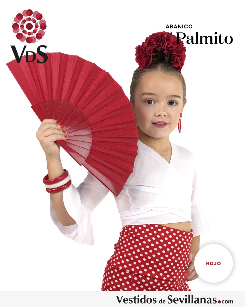 Abanico Palmito liso, varilla de plástico_3col