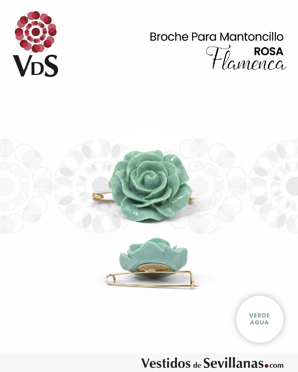 Broche ROSA, Símil resina T.S_3col