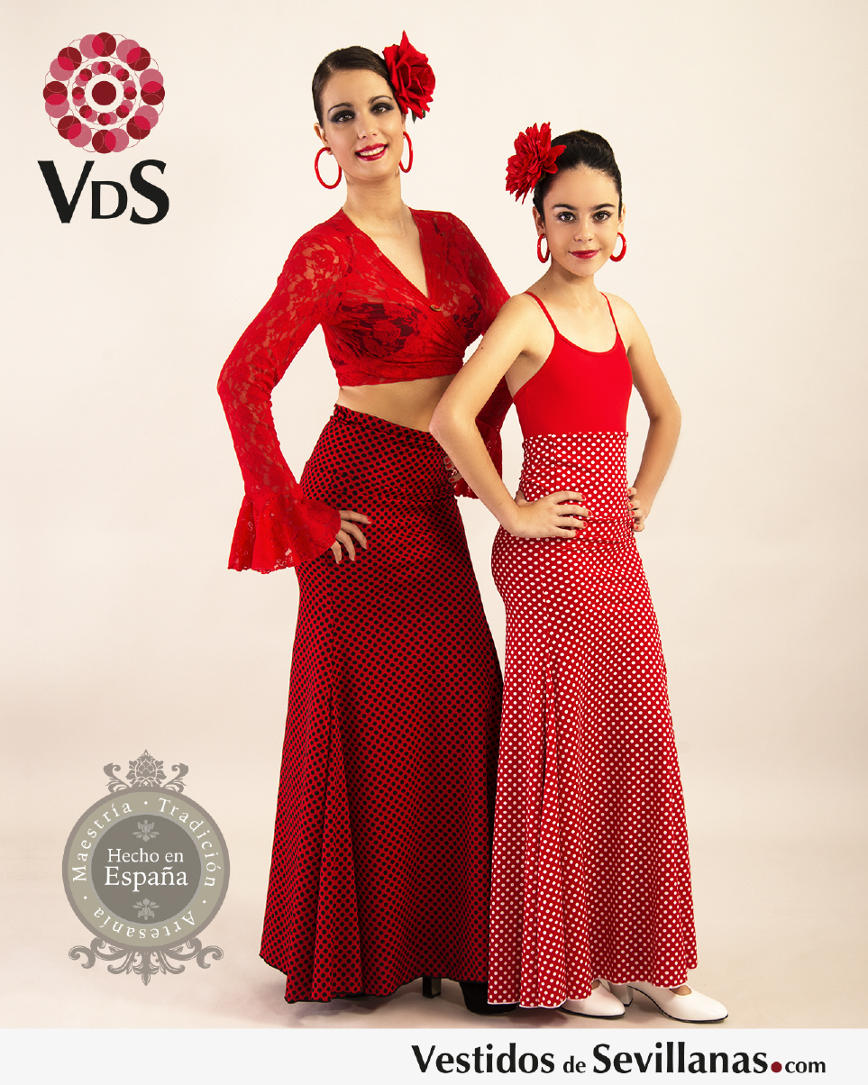 Faldas flamencas mujer baratas - baile flamenco desde 24.90 € (5)