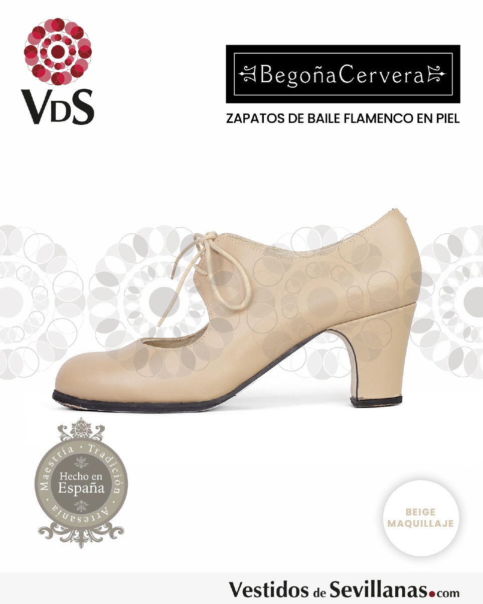 Zapato Baile Flamenco- En piel Begoña Cervera_3col