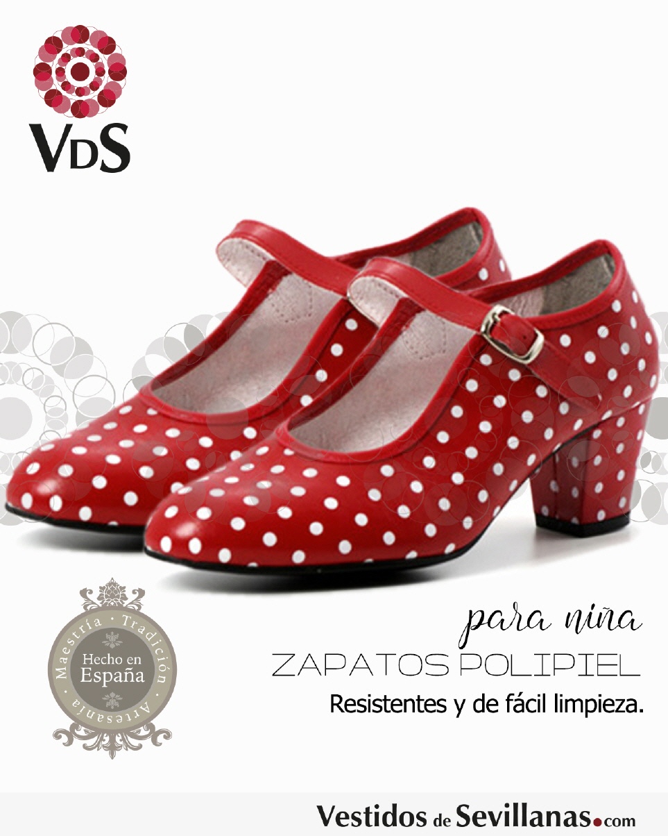 Zapatos de Flamenca niña · ¡Al ritmo de Sevillanas! 【OFERTA】