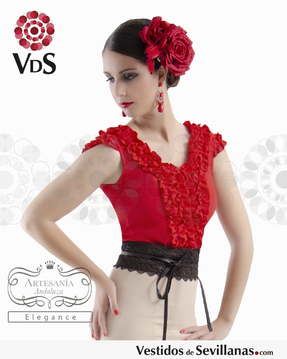 Empresa patrimonio espada Camisa flamenca mujer SIN MANGA