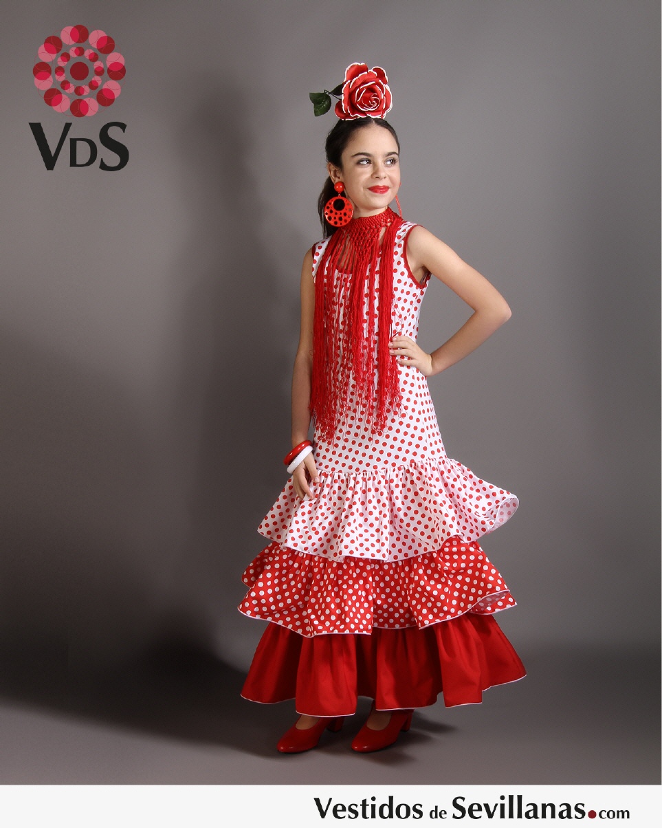 Traje Flamenca MÁLAGA Largo_3col