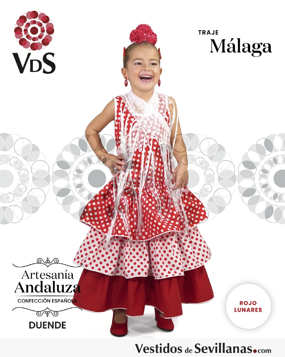 Traje Flamenca MÁLAGA Largo_3col