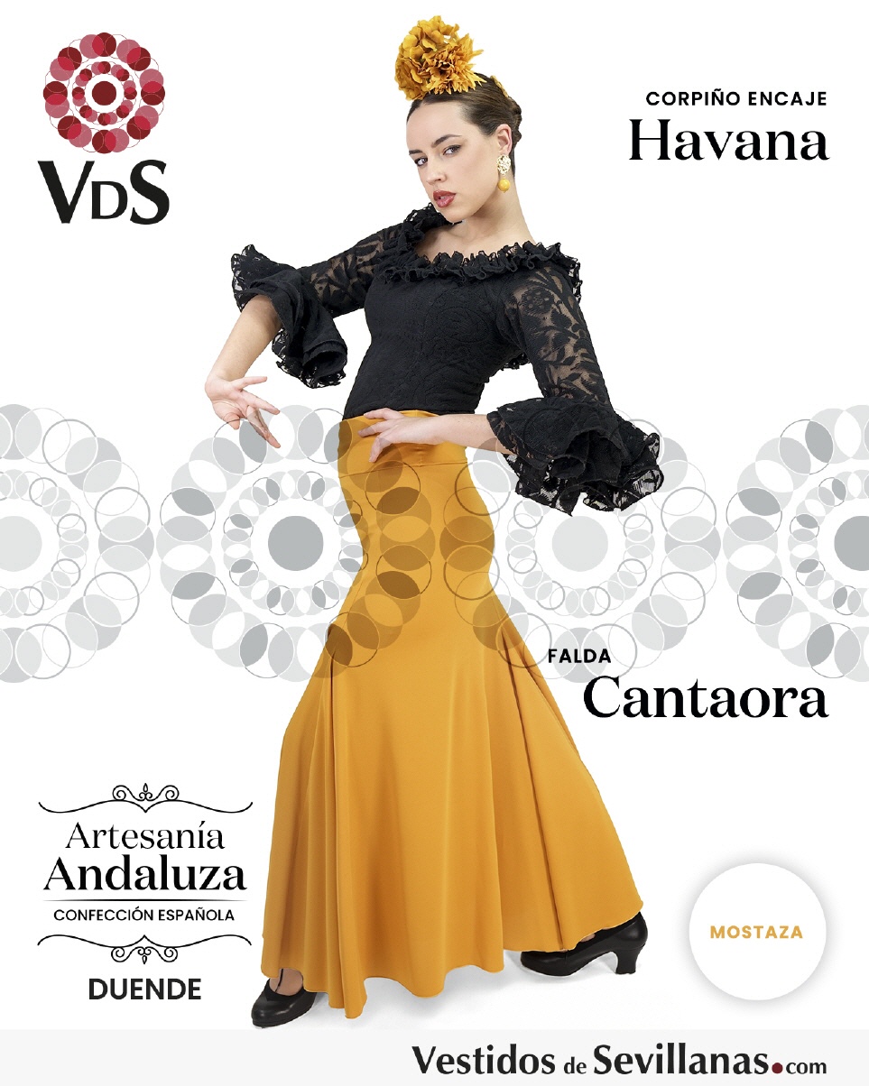 Falda CANTAORA talle alto_3col