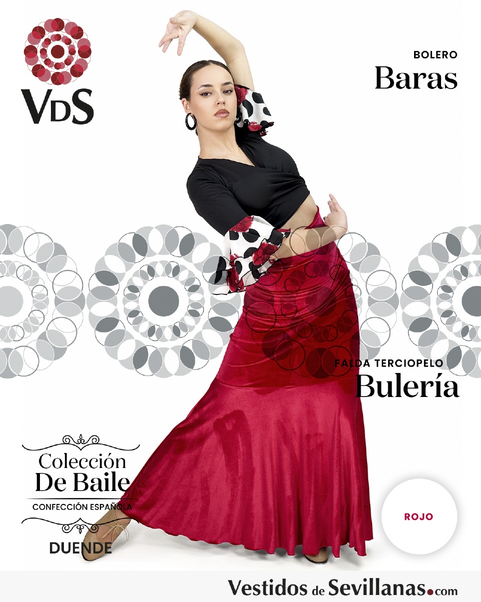 Falda BULERÍA talle alto - Terciopelo elástico_3col