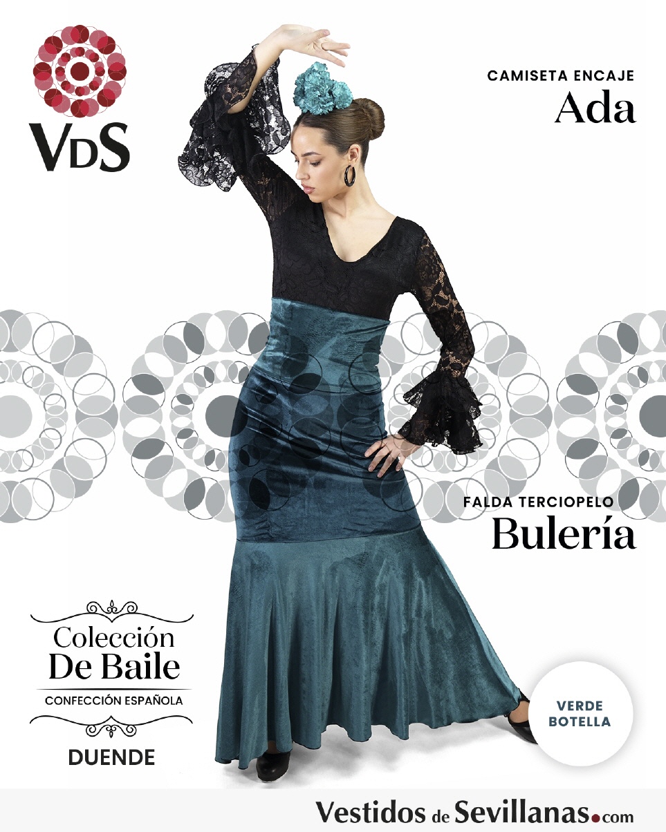 Falda BULERÍA talle alto - Terciopelo elástico_3col