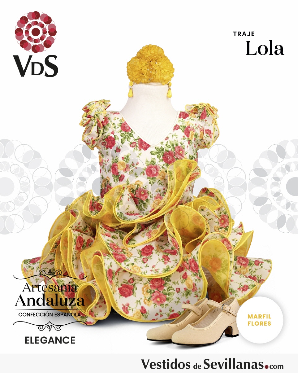 Traje de Flamenca LOLA Organdí_3col