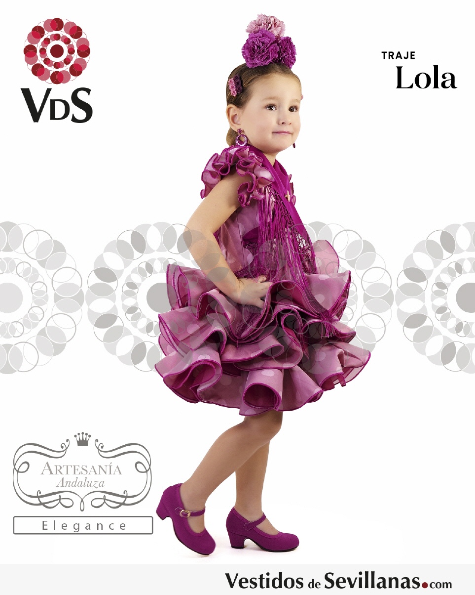 Vestido niña de flamenca estilo Marisol.