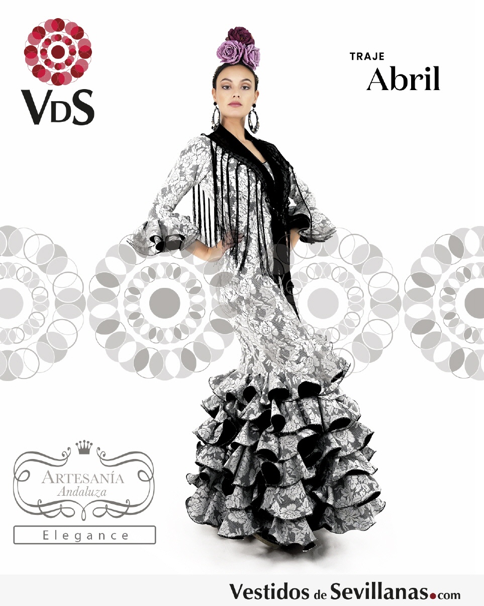 Traje Flamenca ABRIL (elástico)