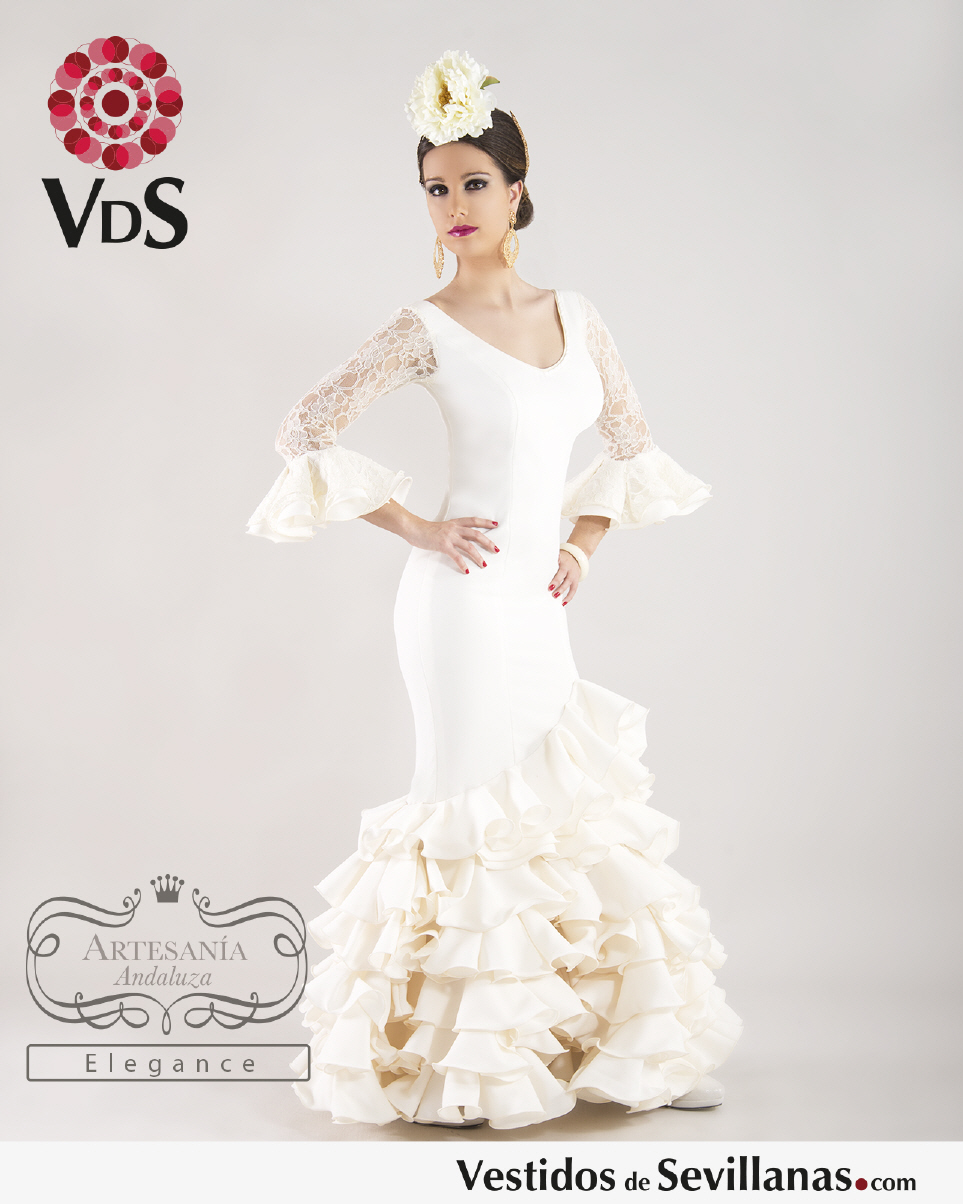 Flecos para Trajes de Flamencas y Sevillanas - Flecos Color Blanco