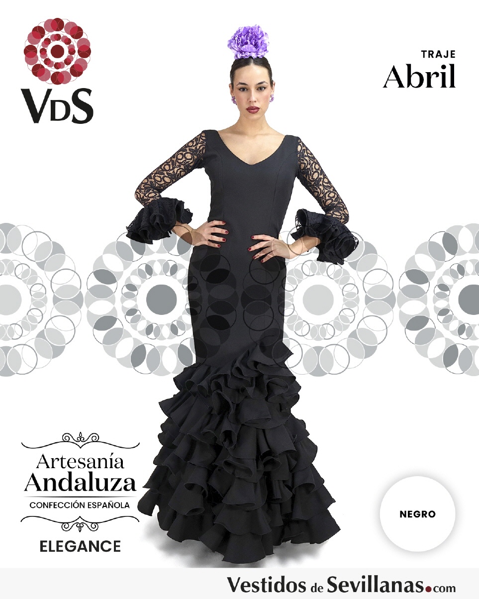 Traje Flamenca ABRIL Strech encaje_3col