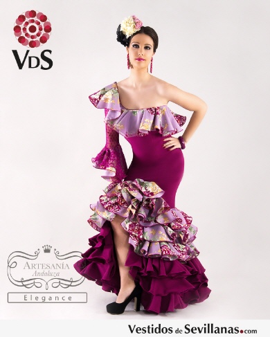 longitud recoger Pigmento Traje Flamenca MARGARITA Strech encaje