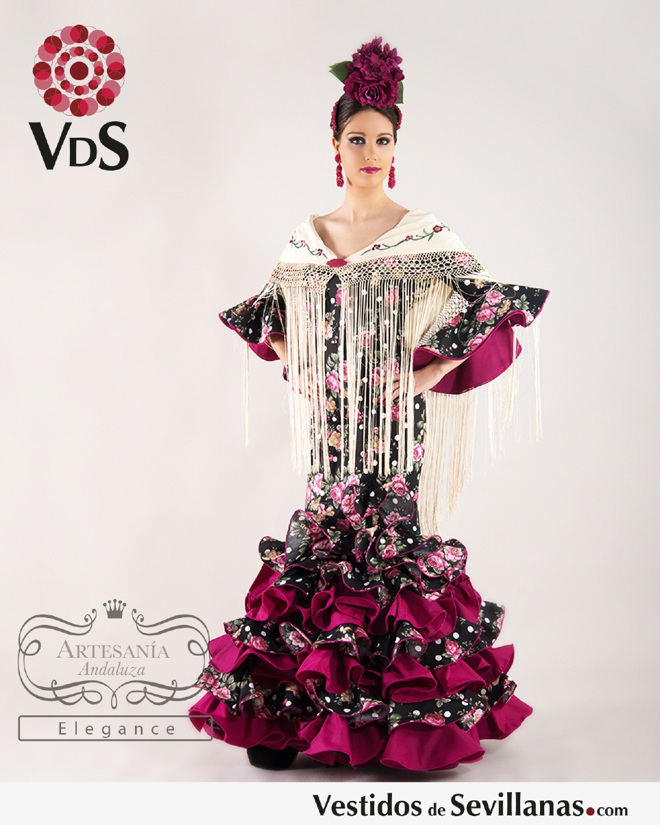 Traje Flamenca AZAHARA (Espalda Normal)-T.50_3col