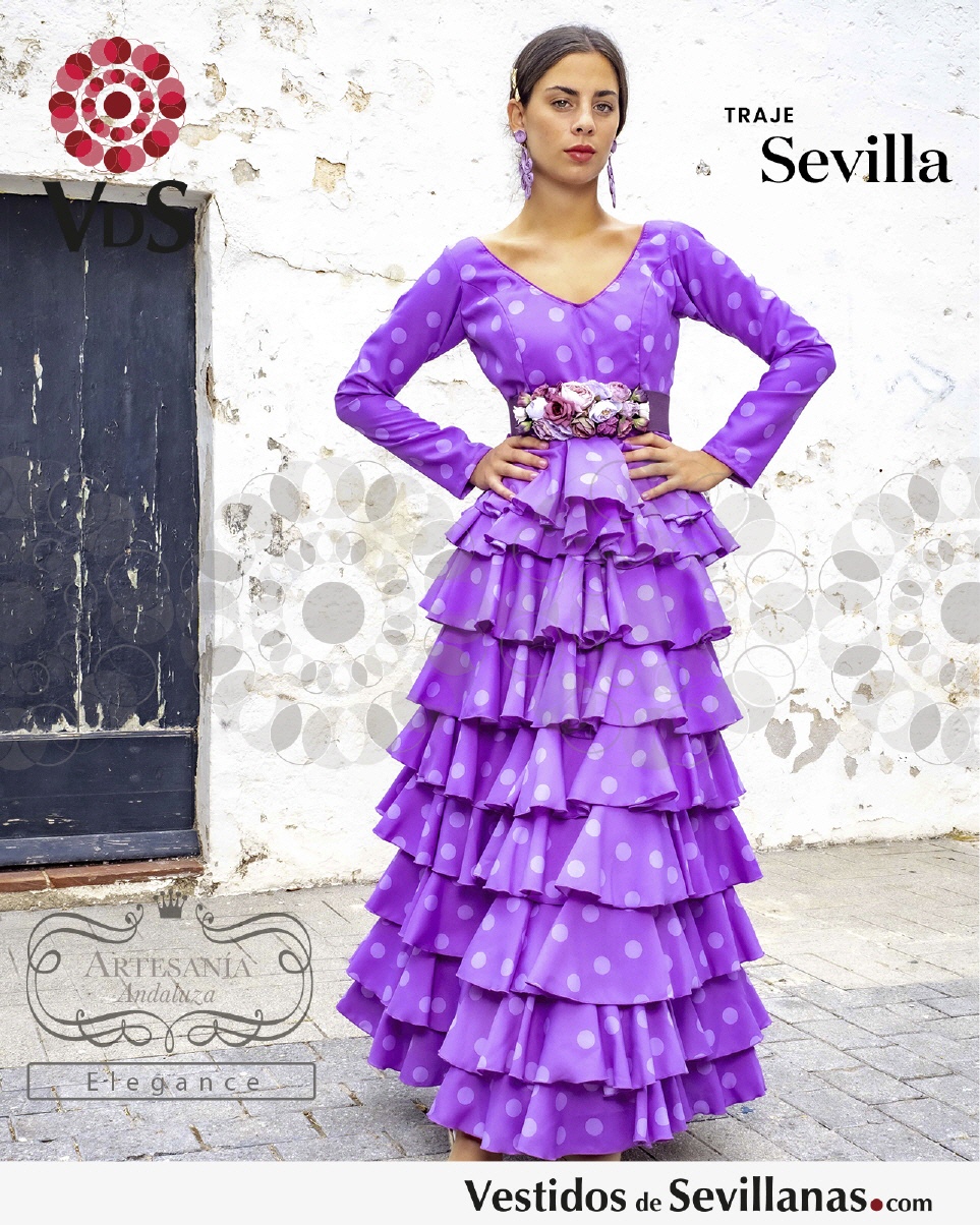 Traje Flamenca SEVILLA (9Volantes)_3col