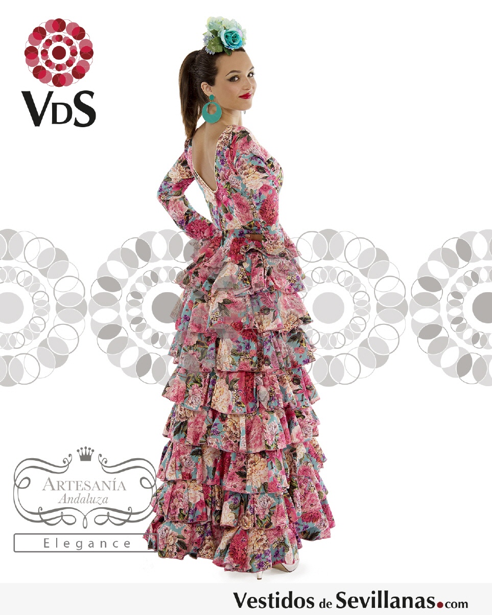 Traje Flamenca SEVILLA (9Volantes)_3col