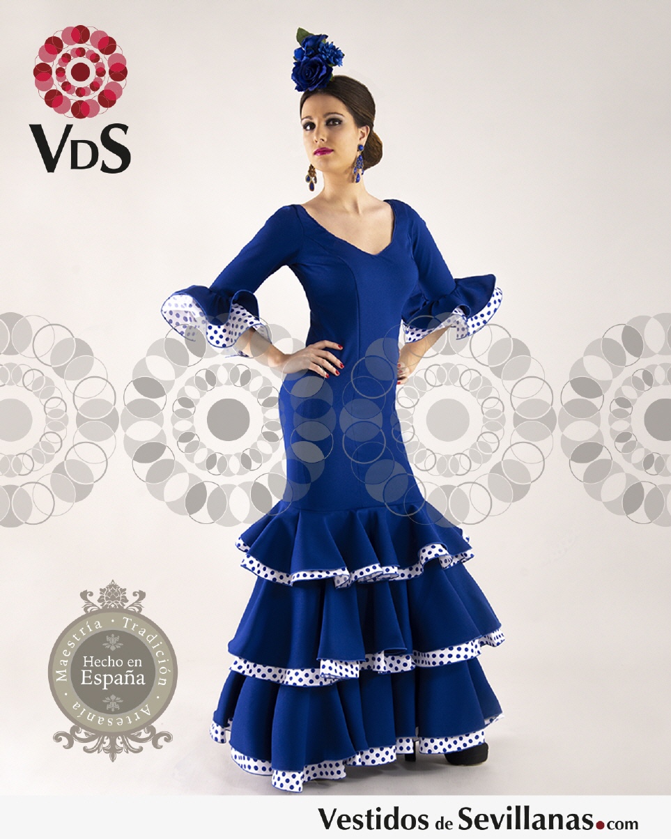 Disfraz de Flamenca azul