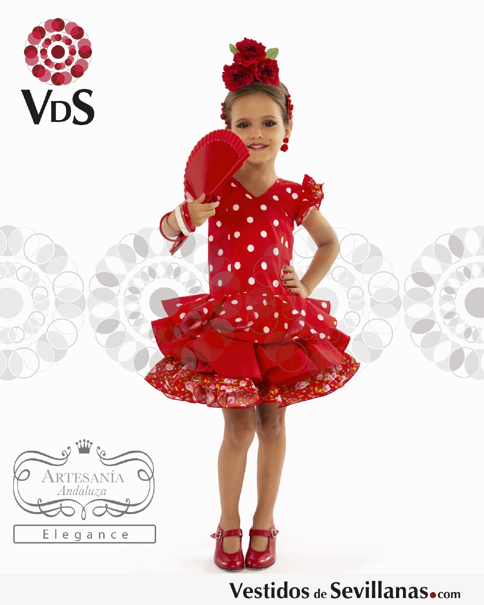 Trajes de Flamenca Niña Baratos, Talla 0-1