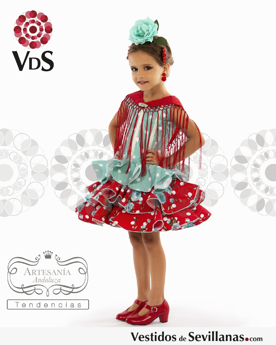 Traje de Flamenca CANDIL Corto_3col