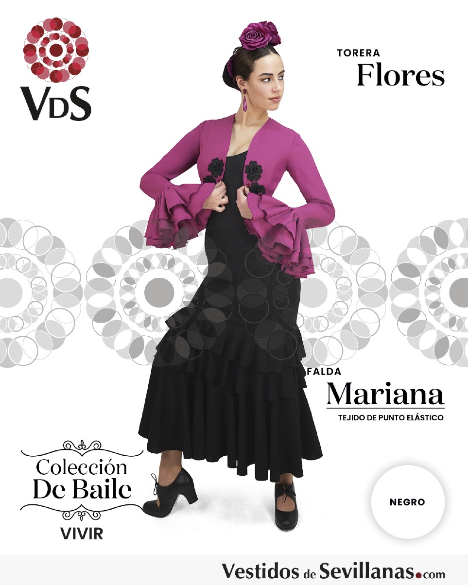 Falda MARIANA 3Volantes_3col