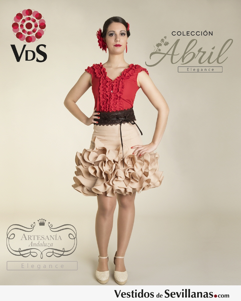 Falda corta ABRIL Strech_3col