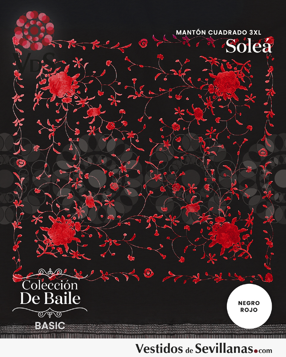 Mantones Baile Flamenco Cuadrados