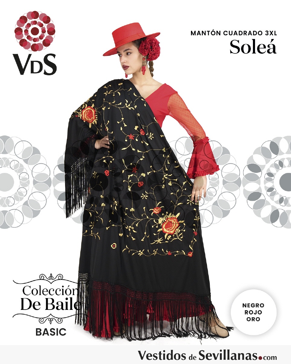 Mant&oacute;n Cuadrado  SOLE&Aacute; Bordado T.3XL_3col