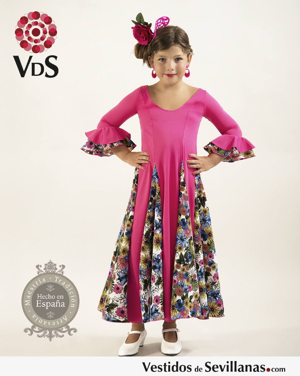 Traje de baile Niña BARAS con Manga_3col