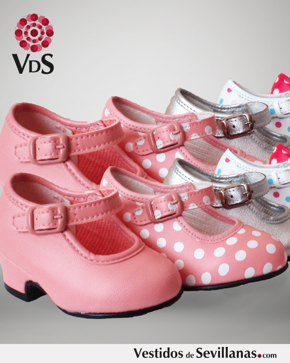 Zapato flamenco niña goma - Zapatos de flamenco para niña